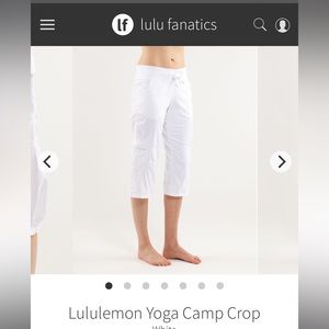 SOLD-Lululemon camp crop sz4